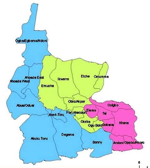 Map of Rivers State