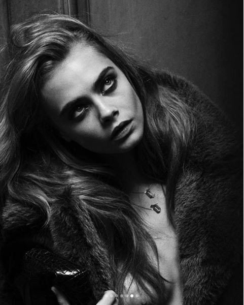 Cara Delevingne poses semi-nude in new photoshoot (Photos)