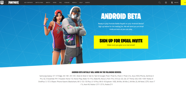 how to install fortnite beta on android