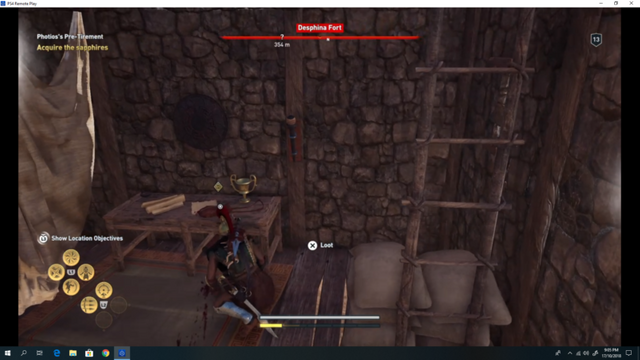 assassin's creed odyssey desphina fort objective location