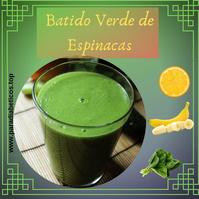 Batidos verdes de espinacas