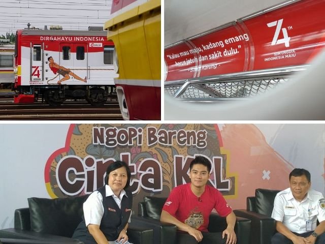 Kemeriahan HUT RI ke-74 Bersama PT KCI - Ngopi Bareng Cinta KRL