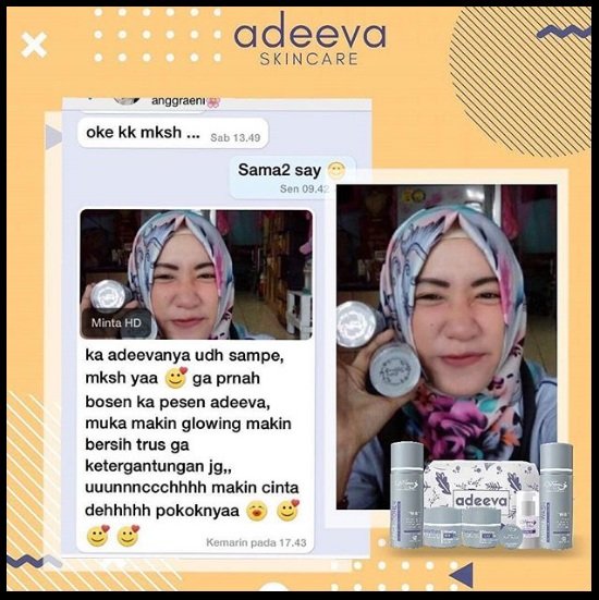 testimoni adeeva skincare paling baru