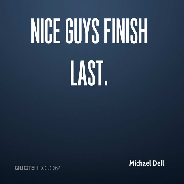 Good Guys Finish Last