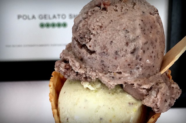 Frijol con puerco — a flavour so typical of the area it made its way into gelato.