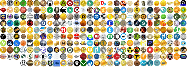 Alt coins of crypto-currencies