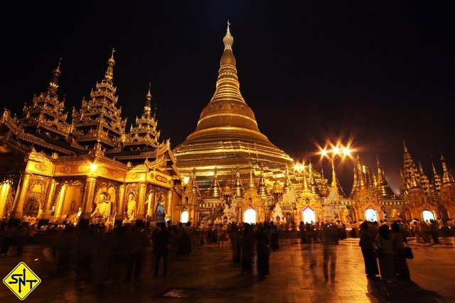 Siga Nossa Trilha - Myanmar - Pagode de Shwedagon