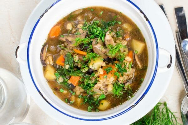 Mushroom Barley Soup