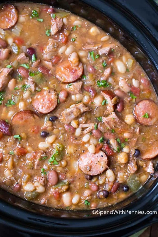 Homemade Cajun Turkey Bean Soup