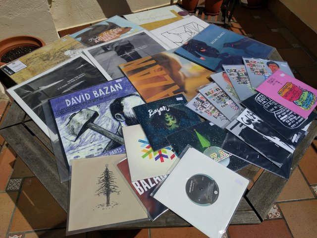 A sneak peek of my David Bazan's record collection