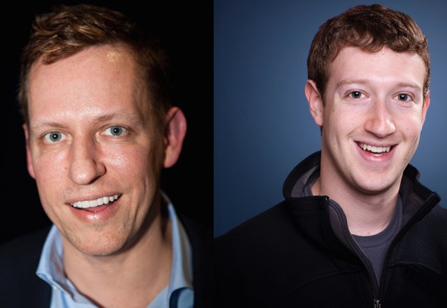 Mark Zuckerberg Peter Thiel