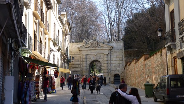 entrance to alhambra granada spain
