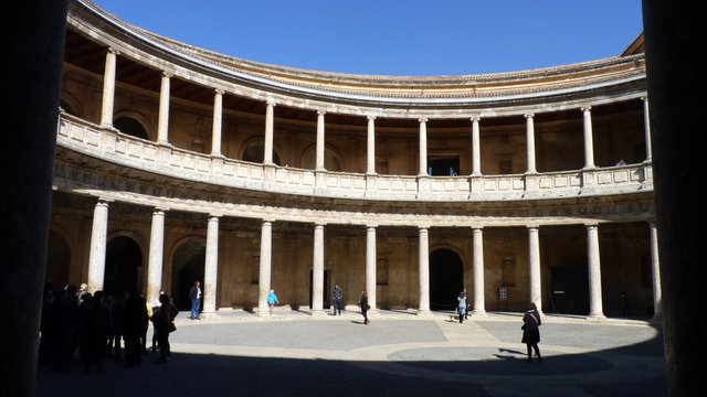 palace of charles V alhambra granada spain