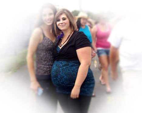 Me pregnant at the Country Music Fest in August