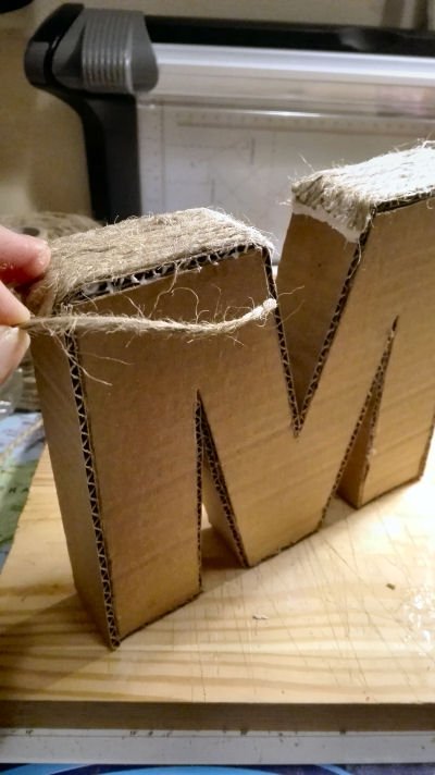 Cardboard Letter M