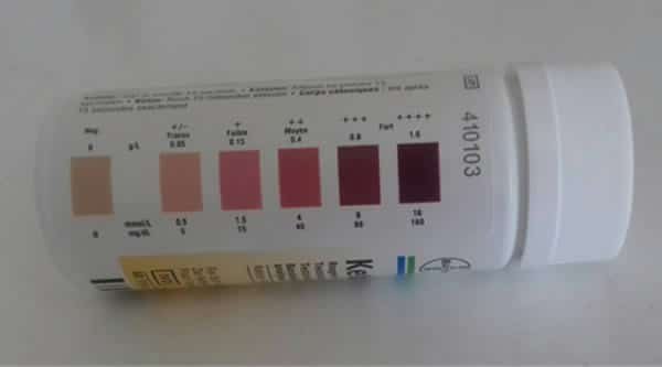 image of ketosis test strips