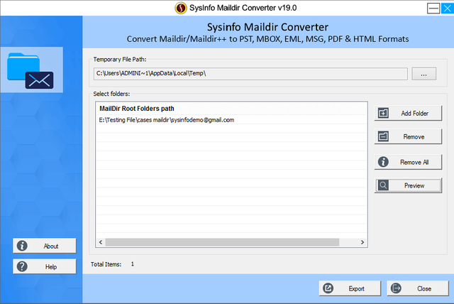 https://www.sysinfotools.com/maildir-converter-screenshot.html