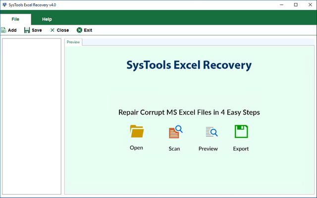 Launch Excel Recovery Tool