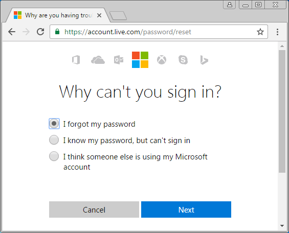 cant remember my windows 10 password