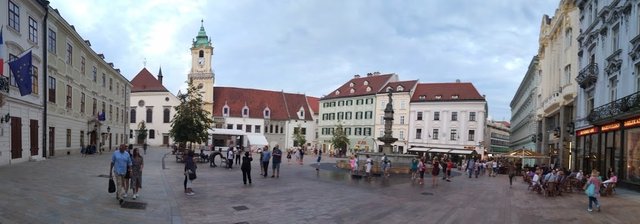 The main square in Bratislava