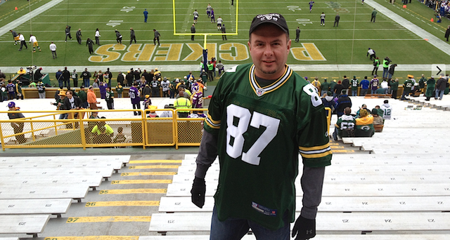 Me at Lambeau Field