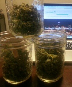 3 jars of marijuana for Weed Tea