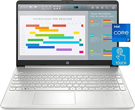 2021 Newest HP 15 Laptop Notebook, 15.6" FHD IPS Touchscreen, i7-1165G7, 16GB DDR4 RAM, 1TB PCIe SSD, Webcam, USB-C, HDMI, WiFi 6, Backlit Keyboard, Fingerprint Reader, Win 10 Home Photo