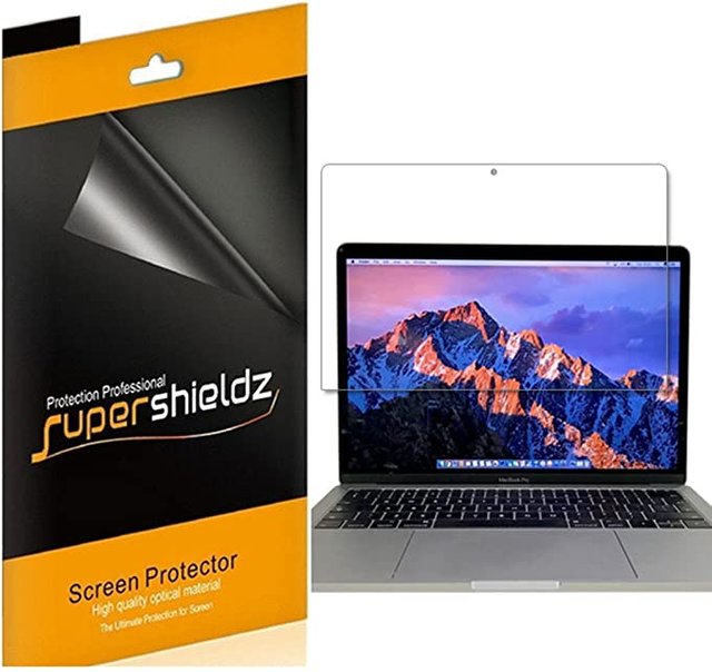 (3 Pack) Supershieldz Designed for Apple MacBook Pro 13 inch (2016-2021 / M1) Touch Bar Screen Protector, Anti Glare and Anti Fingerprint (Matte) Shield Picture