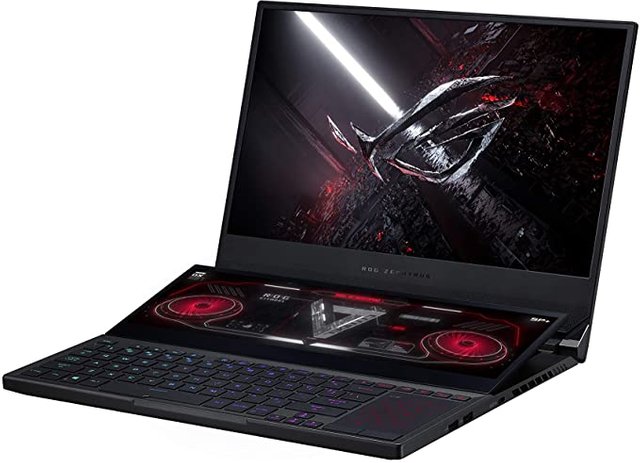 ASUS ROG Zephyrus Duo SE 15 Gaming Laptop, 15.6” 300Hz IPS Type FHD Display, NVIDIA GeForce RTX 3060, AMD Ryzen 7 5800H, 16GB DDR4, 1TB PCIe SSD, Per-Key RGB Keyboard, Windows 10 Home, GX551QM-ES76 Photo