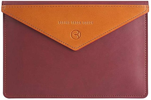 BEFINE 11 inch Premium Leather Tasca Sleeve Inner Suede with Slim Size Modern and Durable Case Designed by a Craftsmen Compatible for iPad Pro, New iPad Pro & iPad Air, Apple Tablet (Burgundy) JPG