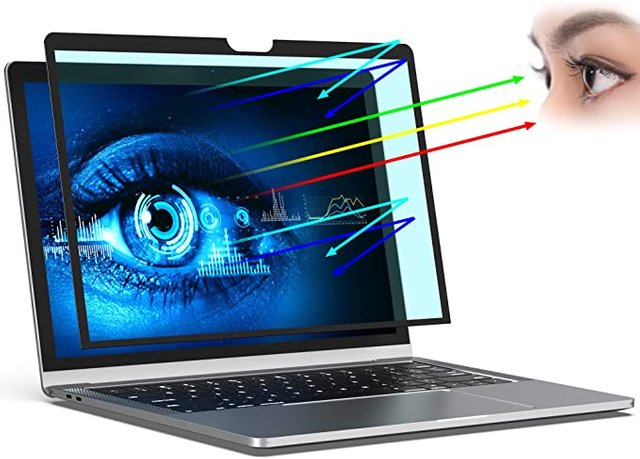 Habyby Anti-Glare Anti-Blue Light Screen Protector for MacBook Pro 13 inch(2016~2020),Protect Eyes from Blue & UV Lights Screen Filter,Scratch Resistant Work for MacBook Pro 13' inch Macbook Air 13 inch JPG