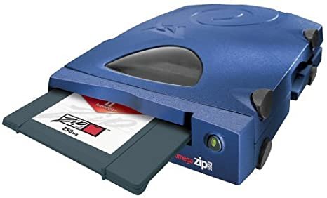 Iomega ZIP 250 - Disk drive - ZIP ( 250 MB ) - Parallel - external - blue JPG