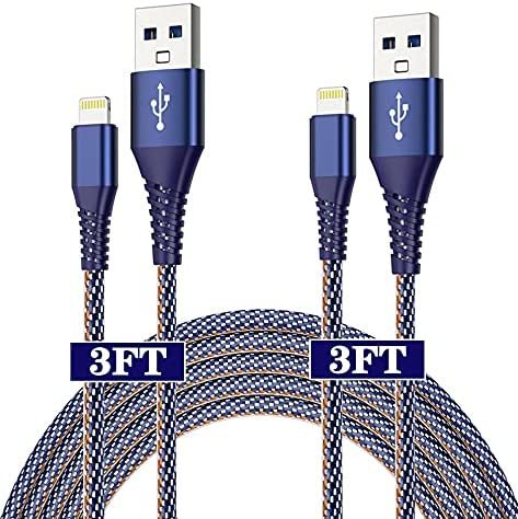 iPhone Charger Cable MFi Certified Lightning Cable 2Pack 10FT Durable Lightning to USB A Charging Cable Compatible with iPhone 12 11 Pro MAX XS MAX XR XS X 8 7 Plus 6S iPad JPG