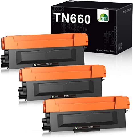 JARBO Compatible Toner Cartridge Replacement for Brother TN660 TN-660 TN630 TN-630, 3 Black, High Yield, for HL-L2300D HL-L2320D HL-L2380DW HL-L2340DW MFC-L2700DW MFC-L2720DW MFC-L2740DW Printer JPG