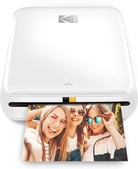 KODAK Step Wireless Mobile Photo Mini Printer (White) Compatible w/ iOS & Android, NFC & Bluetooth Devices JPG