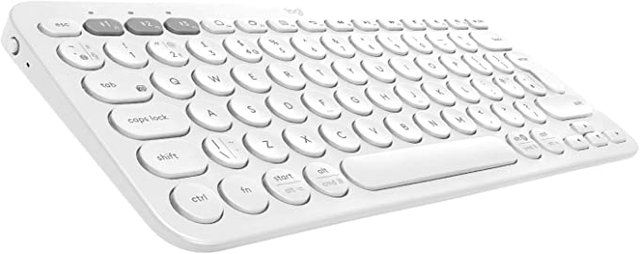 Logitech K380 Multi-Device Wireless Bluetooth Keyboard for Mac - Off White Photo