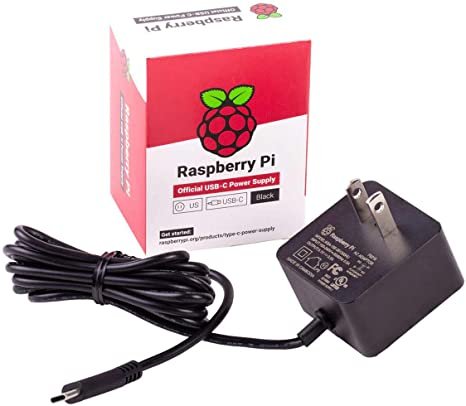 Raspberry Pi 4 Model B Official PSU, USB-C, 5.1V, 3A, US Plug, Black SC0218 Pi Accessory (KSA-15E-051300HU) Picture