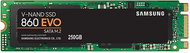 SAMSUNG 860 EVO SSD 250GB - M.2 SATA Internal Solid State Drive with V-NAND Technology (MZ-N6E250BW) Picture