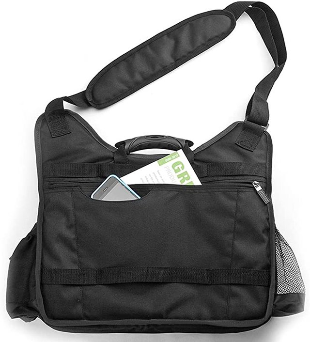 Sweda Amsterdam TSA Checkpoint Friendly 14-Inch Laptop Messenger Bag (Black) Picture