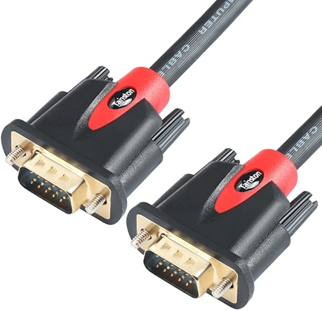 Tainston VGA to VGA Cable HD15 Monitor Cable with Ferrites Male to Male-25 Feet Picture