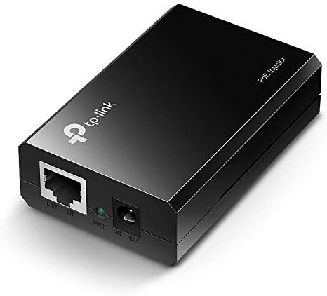 TP-LINK 802.3af Gigabit PoE Injector | Convert Non-PoE to PoE Adapter | Auto Detects the Required Power, up to 15.4W | Plug & Play | Distance Up to 100 meters (328 ft.) | Black (TL-PoE150S) JPG