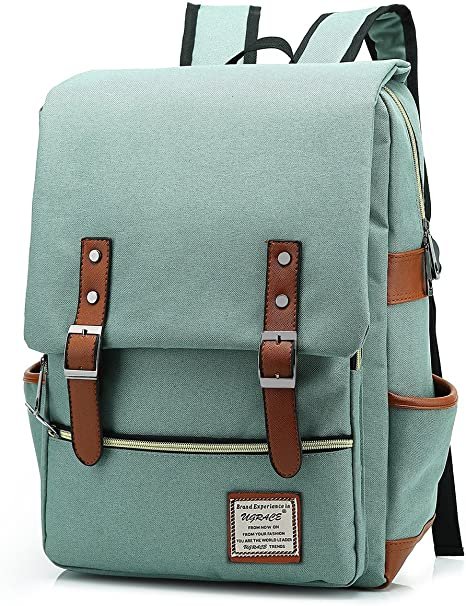 UGRACE Slim Business Laptop Backpack Elegant Casual Daypacks Outdoor Sports Rucksack School Shoulder Bag for Men Women, Tear Resistant Unique Travelling Backpack Fits up to 15.6Inch Laptop in Green Photo