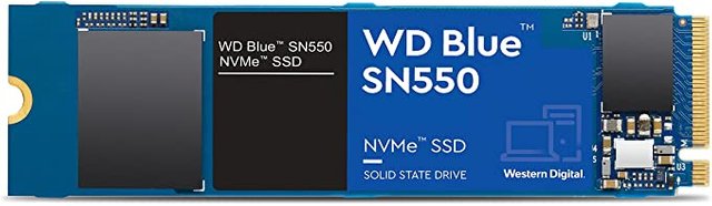 Western Digital 1TB WD Blue SN550 NVMe Internal SSD - Gen3 x4 PCIe 8Gb/s, M.2 2280, 3D NAND, Up to 2,400 MB/s - WDS100T2B0C Photo