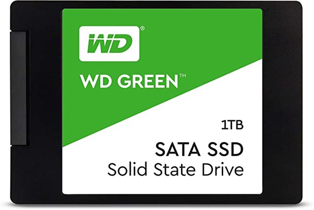 Western Digital 1TB WD Green Internal PC SSD Solid State Drive - SATA III 6 Gb/s, 2.5"/7mm, Up to 550 MB/s - WDS100T2G0A Picture