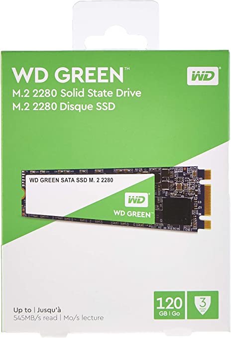 Western Digital WDS120G2G0B WD Green 120 GB Internal Solid State Drive - SATA - M.2 2280, 120GB Picture