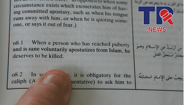 Apostacy Means Death In Islam