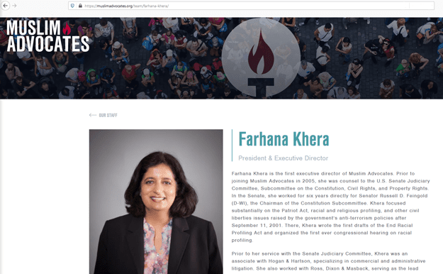 Farhana Khera - Apologist For Islamic Terrorism