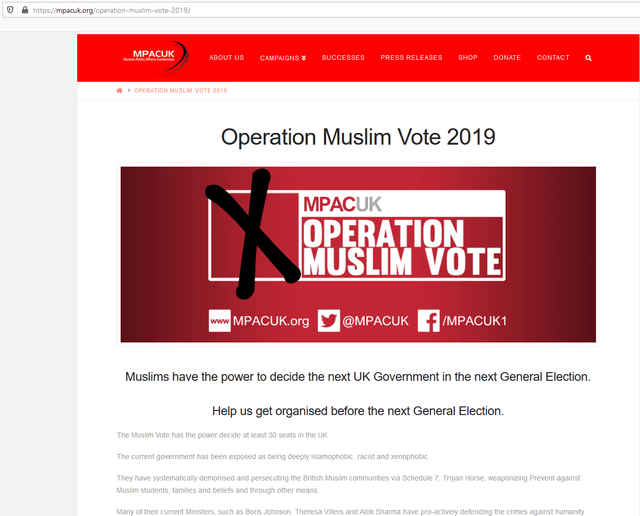 Operation Muslim Vote UK