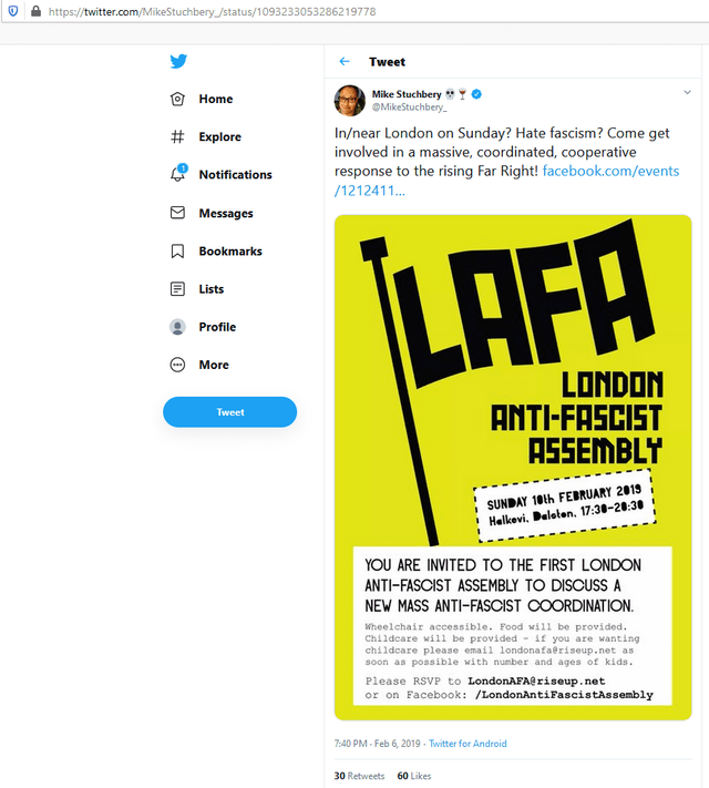 Mike Stuchbery - Promoting MILITANT LAFA