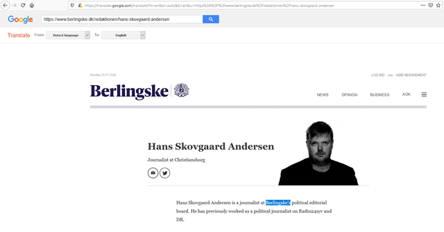 Berlingske "Journalist" Has To Face Cognitive Dissonance